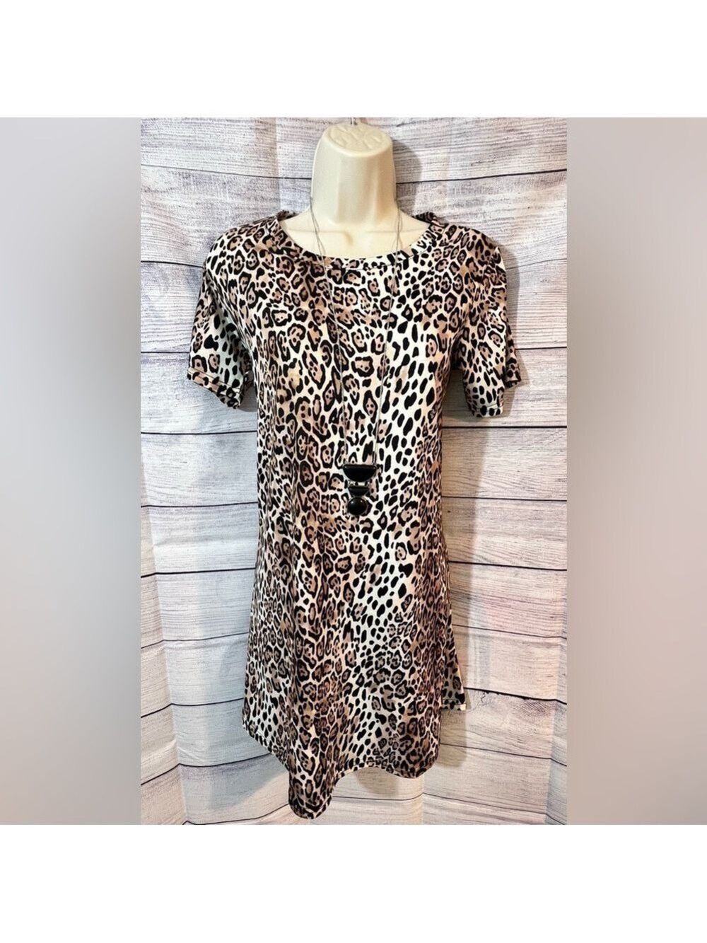 LEOPARD T-Shirt Dress